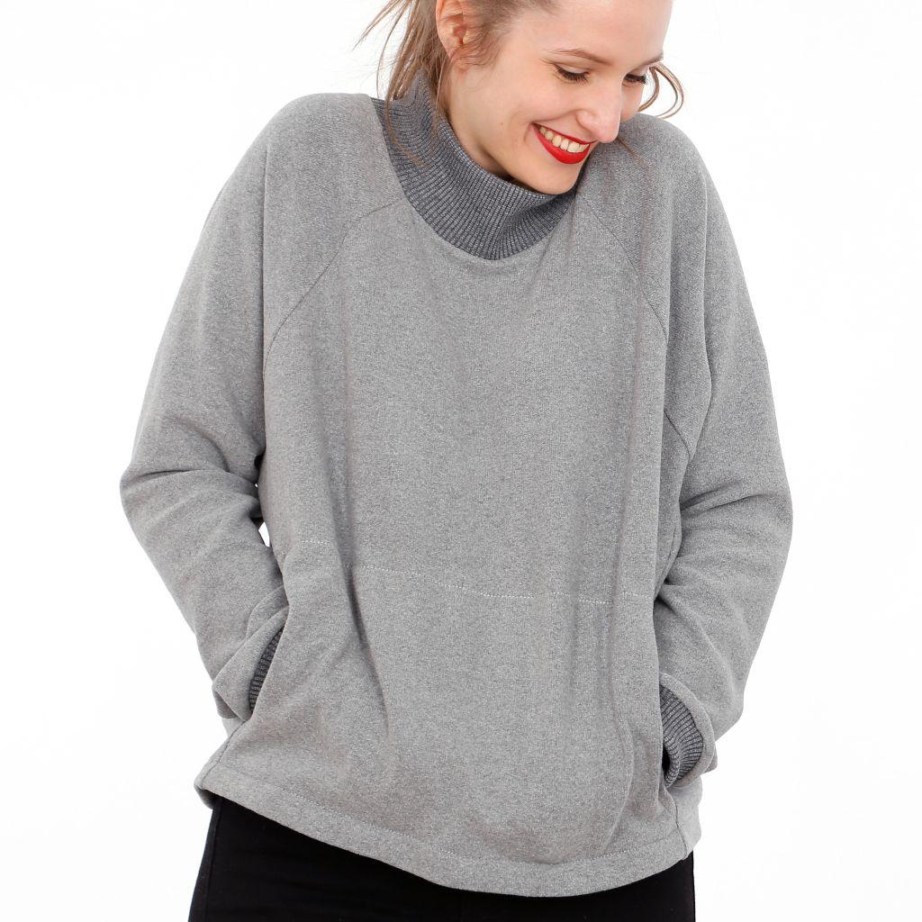Preview: Papierschnittmuster Sweater Frau Betti XS-XXL